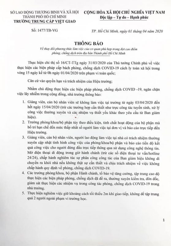 Trường Trung cấp Việt Giao