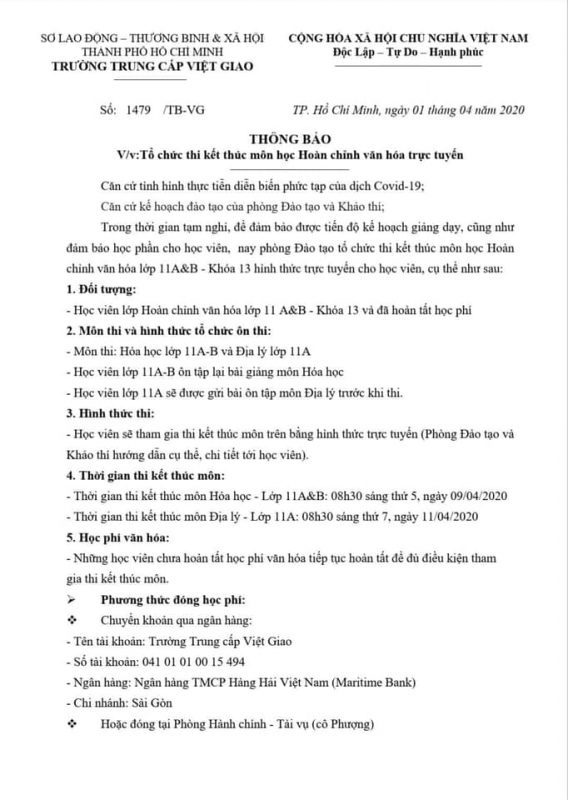 Trường Trung cấp Việt Giao